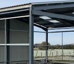 Steel frame agricultural buildings